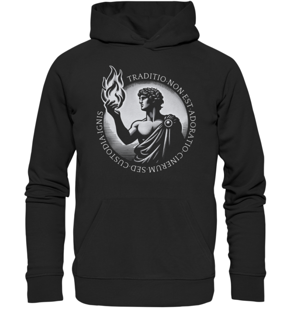 Prometheus Holding the Fire of Tradition - Organic Hoodie