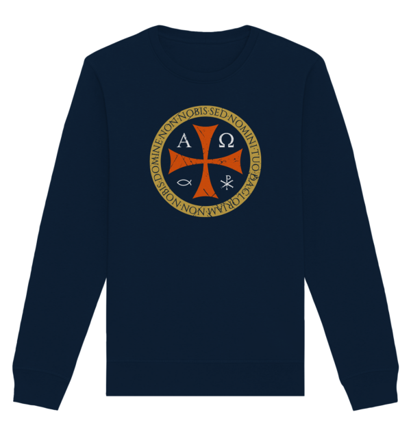 Non nobis, domine – Not to us, O Lord  - Organic Basic Unisex Sweatshirt - Image 5