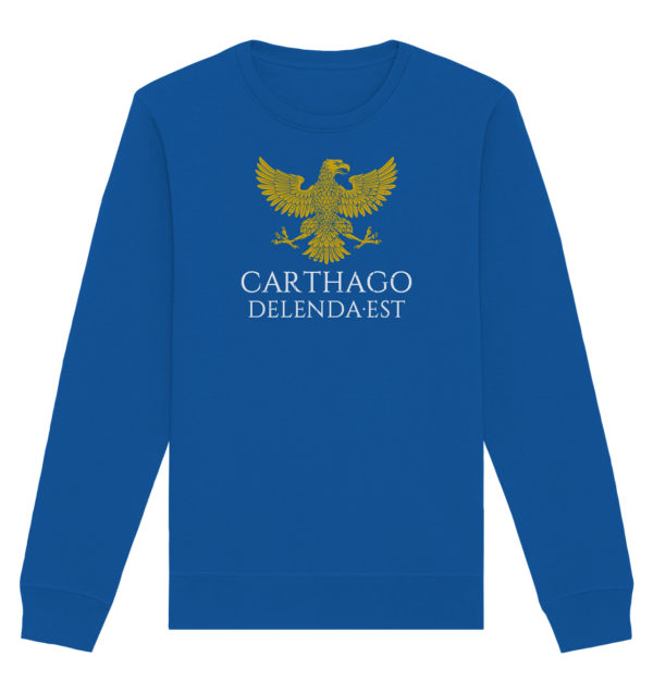 Carthago Delenda Est – Carthage Must Be Destroyed - Organic Basic Unisex Sweatshirt - Image 8