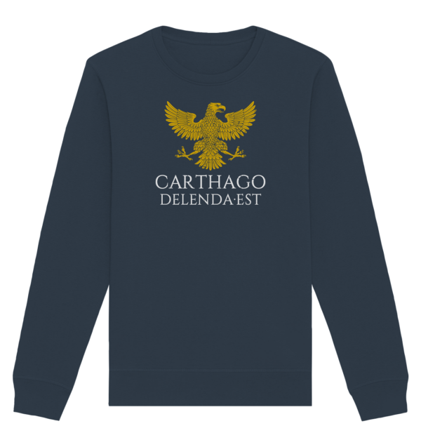 Carthago Delenda Est – Carthage Must Be Destroyed - Organic Basic Unisex Sweatshirt - Image 5