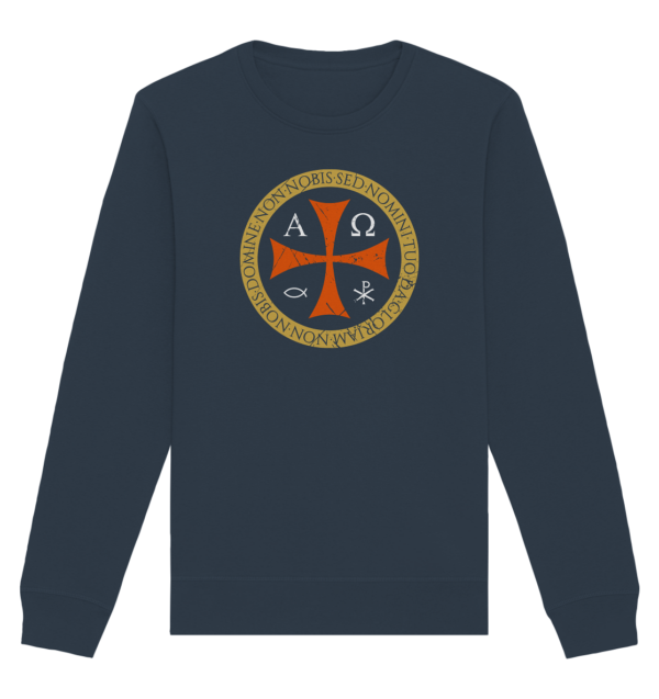 Non nobis, domine – Not to us, O Lord  - Organic Basic Unisex Sweatshirt - Image 6