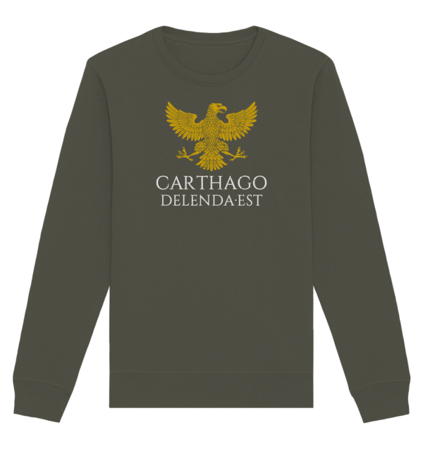 Carthago Delenda Est – Carthage Must Be Destroyed - Organic Basic Unisex Sweatshirt - Image 6