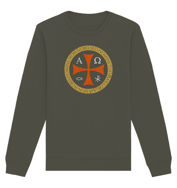 Non nobis, domine – Not to us, O Lord  - Organic Basic Unisex Sweatshirt - Image 7