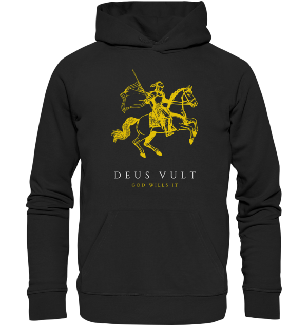 Deus Vult - God Wills It - Organic Hoodie