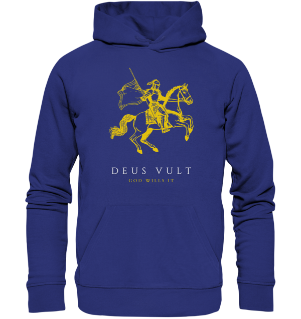 Deus Vult - God Wills It - Organic Hoodie - Image 7