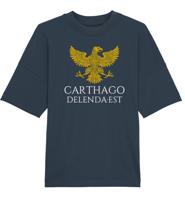 Carthago Delenda Est – Carthage Must Be Destroyed - Organic Oversize Shirt - Image 2