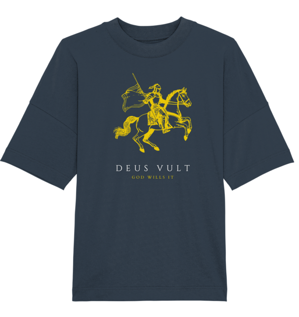 Deus Vult - God Wills It - Organic Oversize Shirt - Image 2