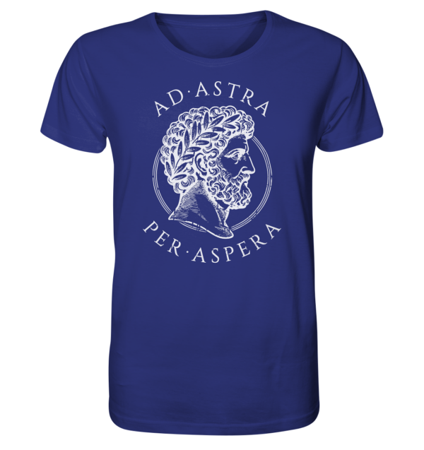 Ad Astra Per Aspera – Marcus Aurelius – White - Organic Shirt - Image 10