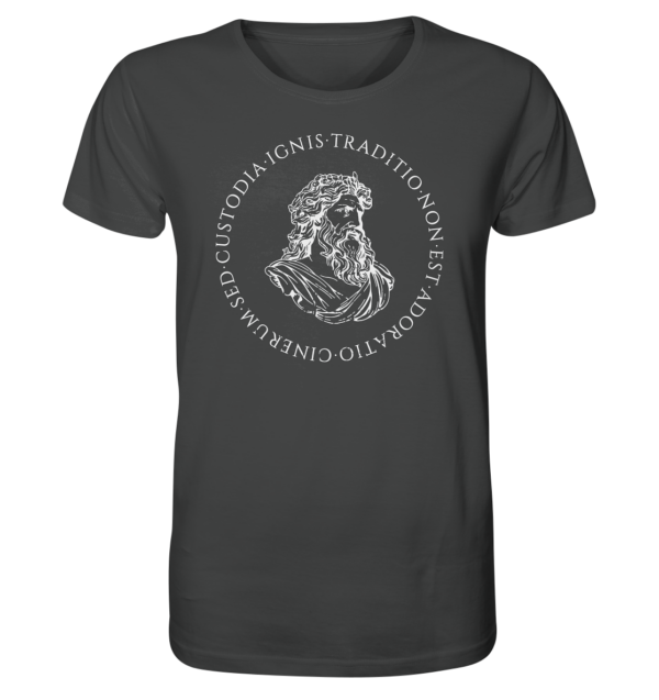 Tradition Is Not The Adoration of Ashes - Jupiter Bust - White  - Organic Shirt