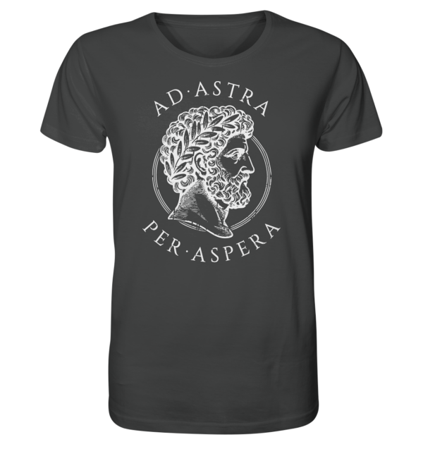 Ad Astra Per Aspera – Marcus Aurelius – White - Organic Shirt