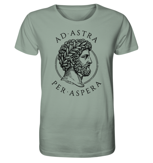 Ad Astra Per Aspera – Marcus Aurelius – Black - Organic Shirt