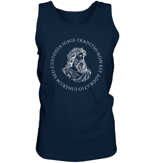 Tradition Is Not The Adoration of Ashes - Jupiter Bust - White  - Tank-Top - Image 3