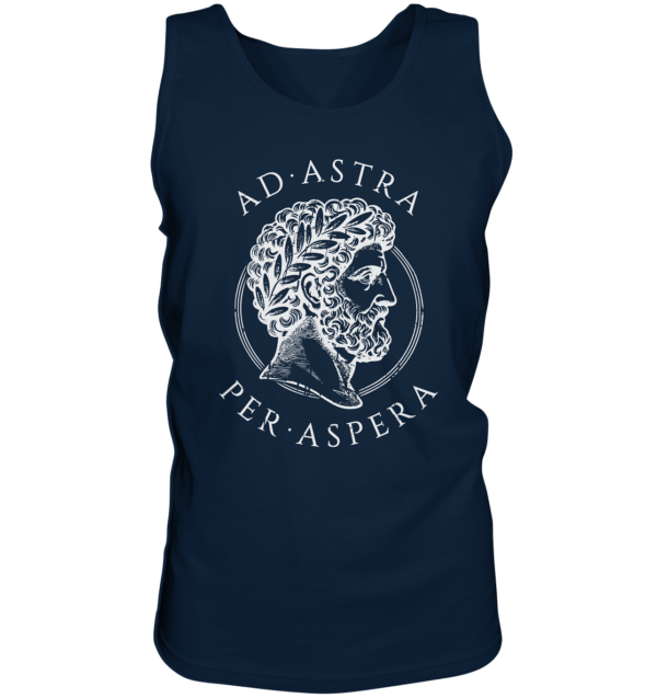 Ad Astra Per Aspera – Marcus Aurelius – White - Tank-Top - Image 3