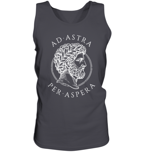 Ad Astra Per Aspera – Marcus Aurelius – White - Tank-Top - Image 2