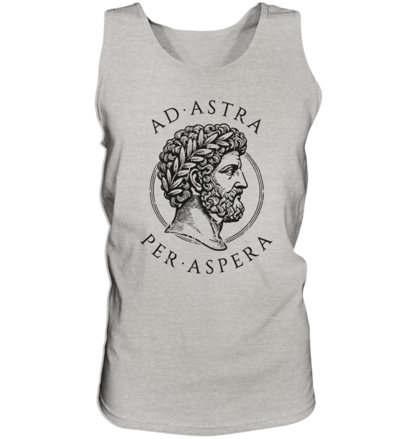 Ad Astra Per Aspera – Marcus Aurelius – Black - Tank-Top - Image 2