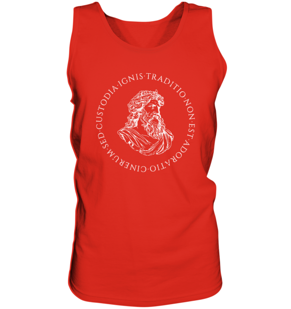 Tradition Is Not The Adoration of Ashes - Jupiter Bust - White  - Tank-Top - Image 4