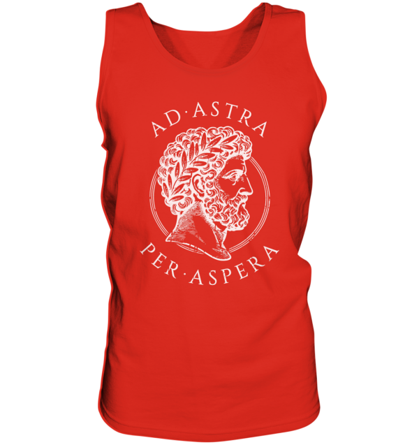 Ad Astra Per Aspera – Marcus Aurelius – White - Tank-Top - Image 4