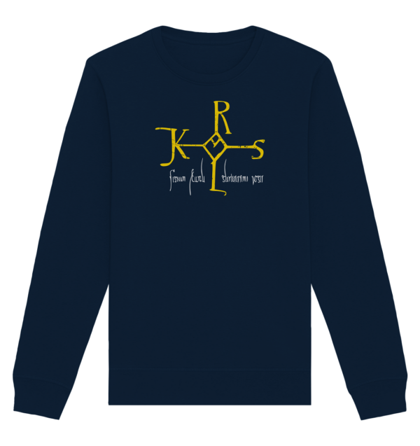 Karolus Monogram - Organic Basic Unisex Sweatshirt - Image 4