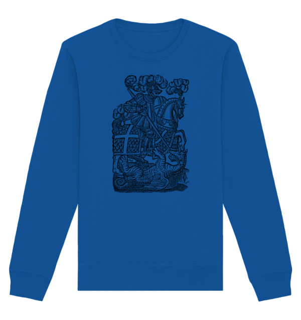 St. George Defeats the Dragon - Organic Basic Unisex Sweatshirt - Image 9