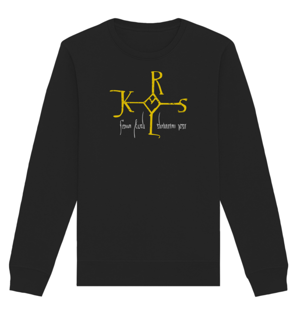 Karolus Monogram - Organic Basic Unisex Sweatshirt - Image 2