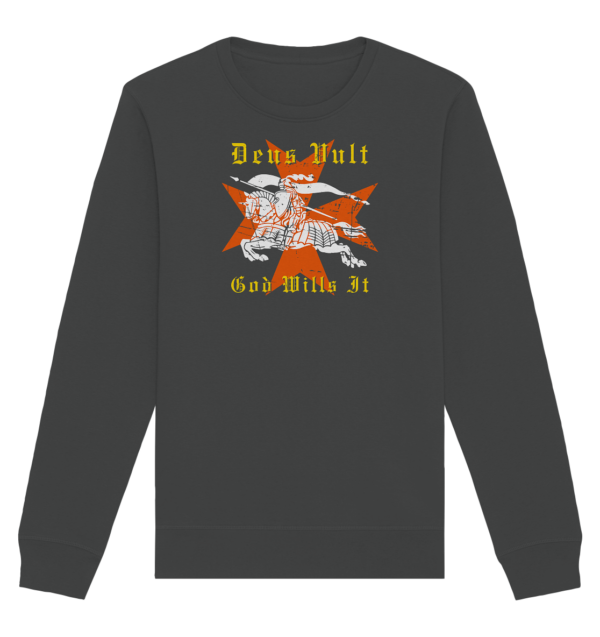 Deus Vult - Maltese Cross - Organic Basic Unisex Sweatshirt