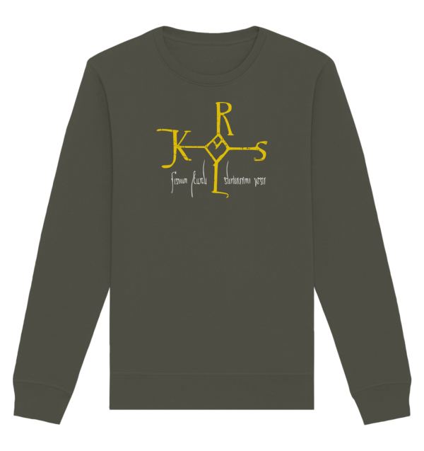 Karolus Monogram - Organic Basic Unisex Sweatshirt - Image 6