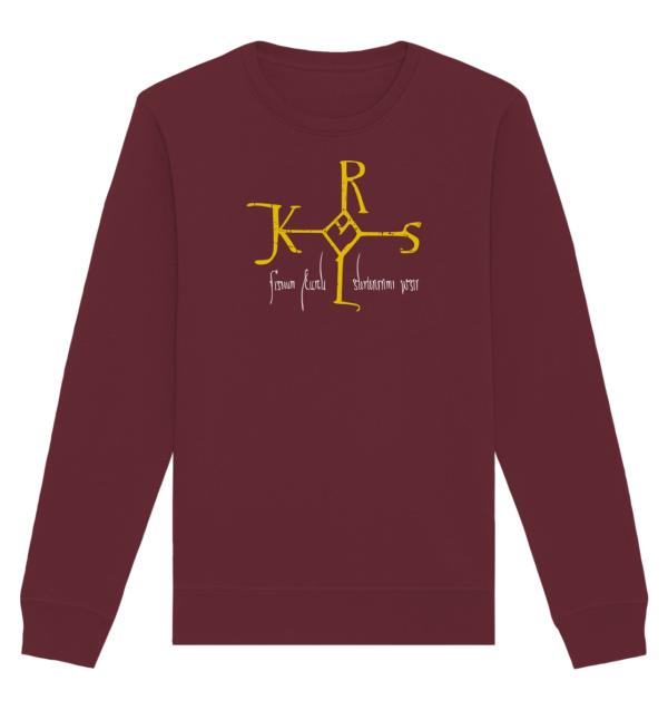 Karolus Monogram - Organic Basic Unisex Sweatshirt - Image 3