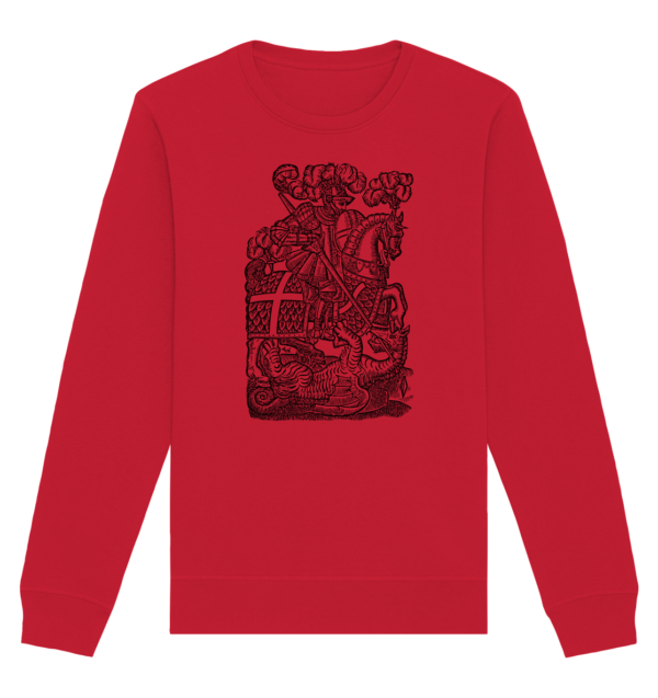 St. George Defeats the Dragon - Organic Basic Unisex Sweatshirt - Image 8