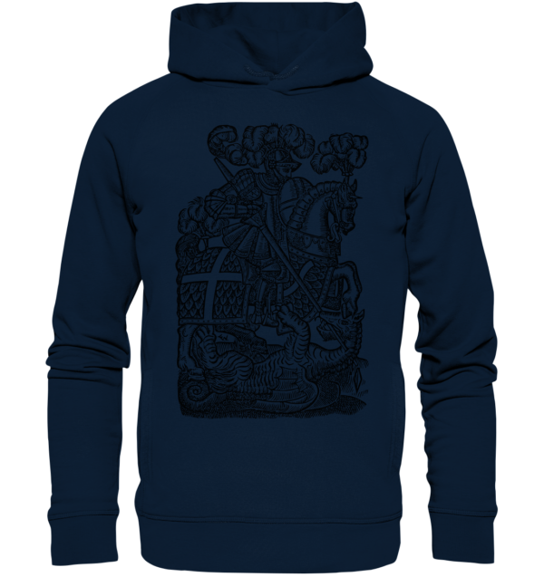 St. George Defeats the Dragon - Organic Fashion Hoodie - Image 2