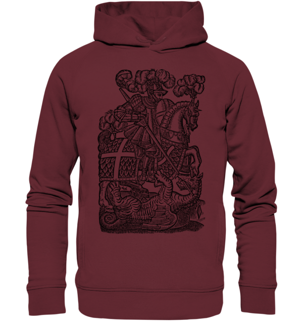 St. George Defeats the Dragon - Organic Fashion Hoodie