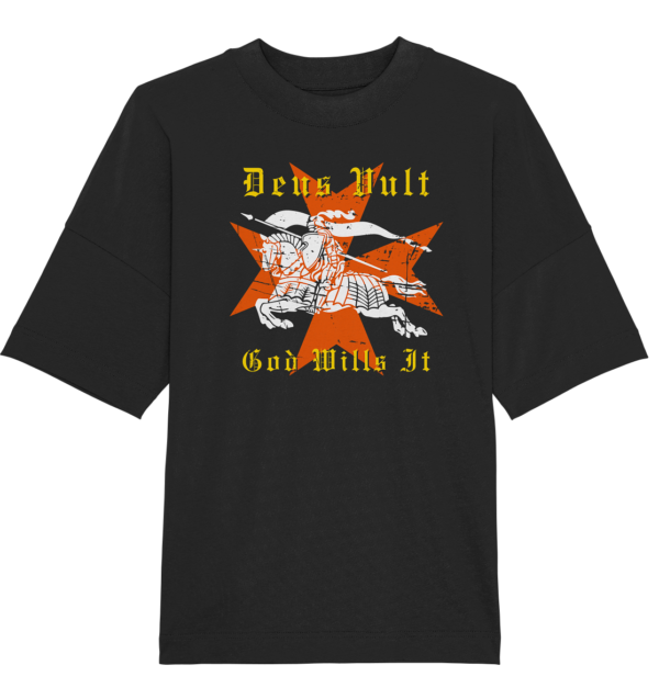 Deus Vult - Maltese Cross - Organic Oversize Shirt