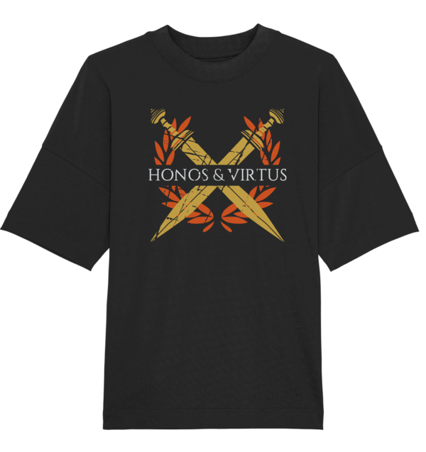 Honos & Virtus - Twin Roman Swords - Gladius - Organic Oversize Shirt