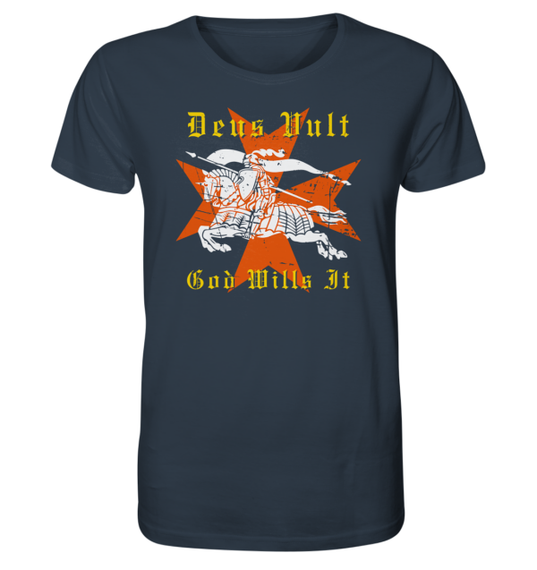 Deus Vult - Maltese Cross - Organic Shirt - Image 6