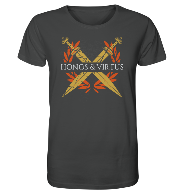 Honos & Virtus - Twin Roman Swords - Gladius - Organic Shirt