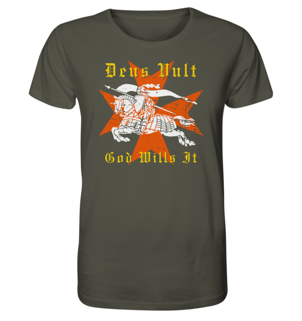 Deus Vult - Maltese Cross - Organic Shirt - Image 7