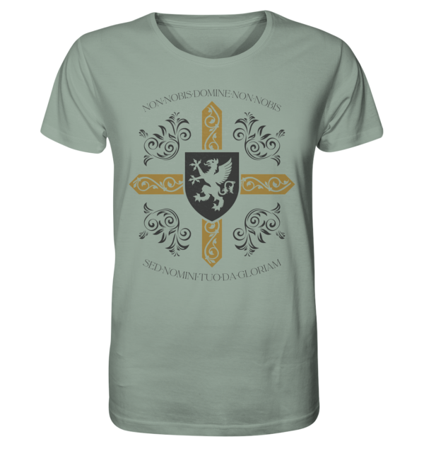 Non nobis, Domine - Templar Maxim - Organic Shirt