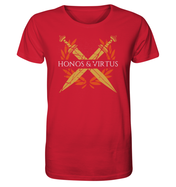 Honos & Virtus - Twin Roman Swords - Gladius - Organic Shirt - Image 8