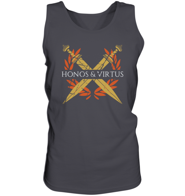 Honos & Virtus - Twin Roman Swords - Gladius - Tank-Top - Image 2